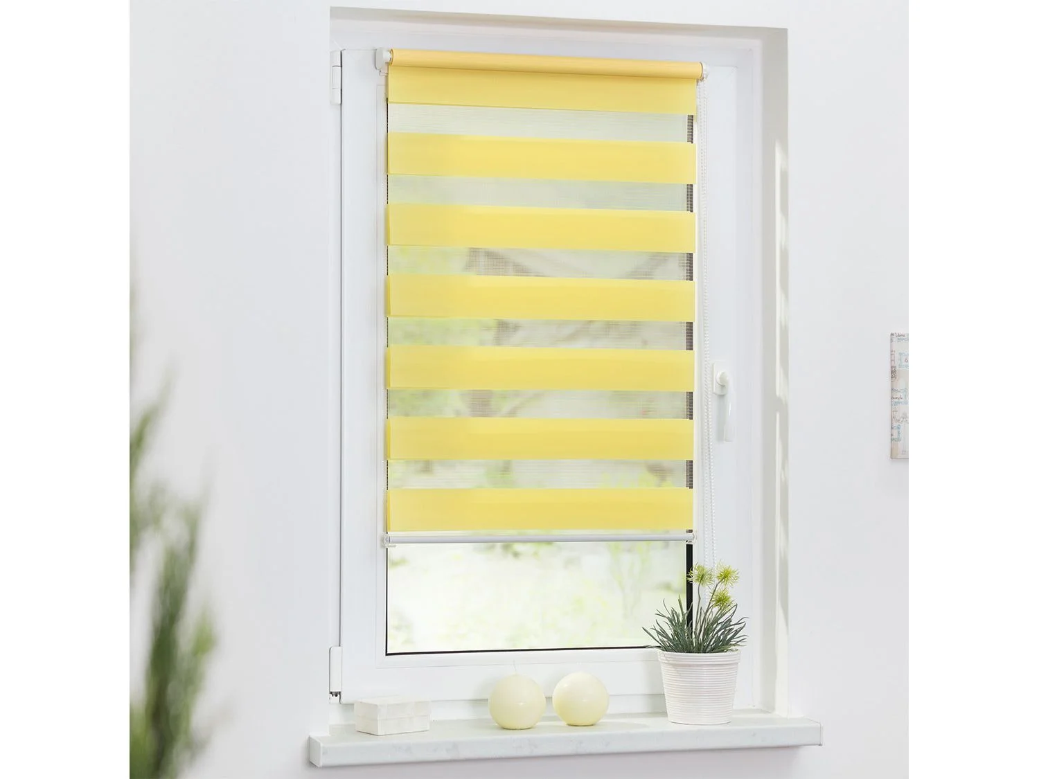 LICHTBLICK Duo Rollo Klemmfix, ohn, Gelb, 50x150 cm – Bild 4 von 4