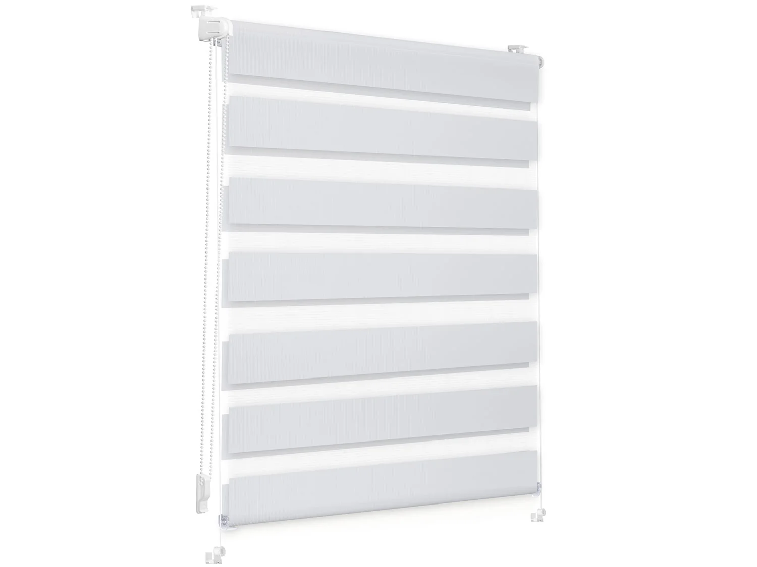 LICHTBLICK Duo-Rollo Klemmfix, ohne Bohren, verspannt, blickdicht (weiß, 80 X 200 CM) – Bild 3 von 4