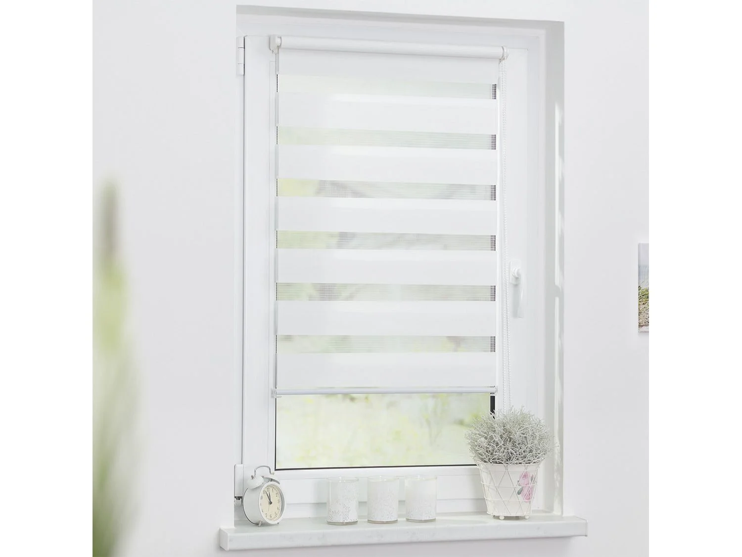 LICHTBLICK Duo Rollo Klemmfix, ohn, Weiß, 50x150 cm (Weiß) – Bild 4 von 4