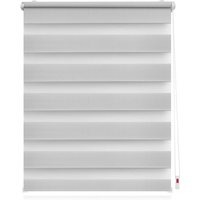 LICHTBLICK Duo Rollo Klemmfix, ohne Bohren (Grau, 80X200 CM)