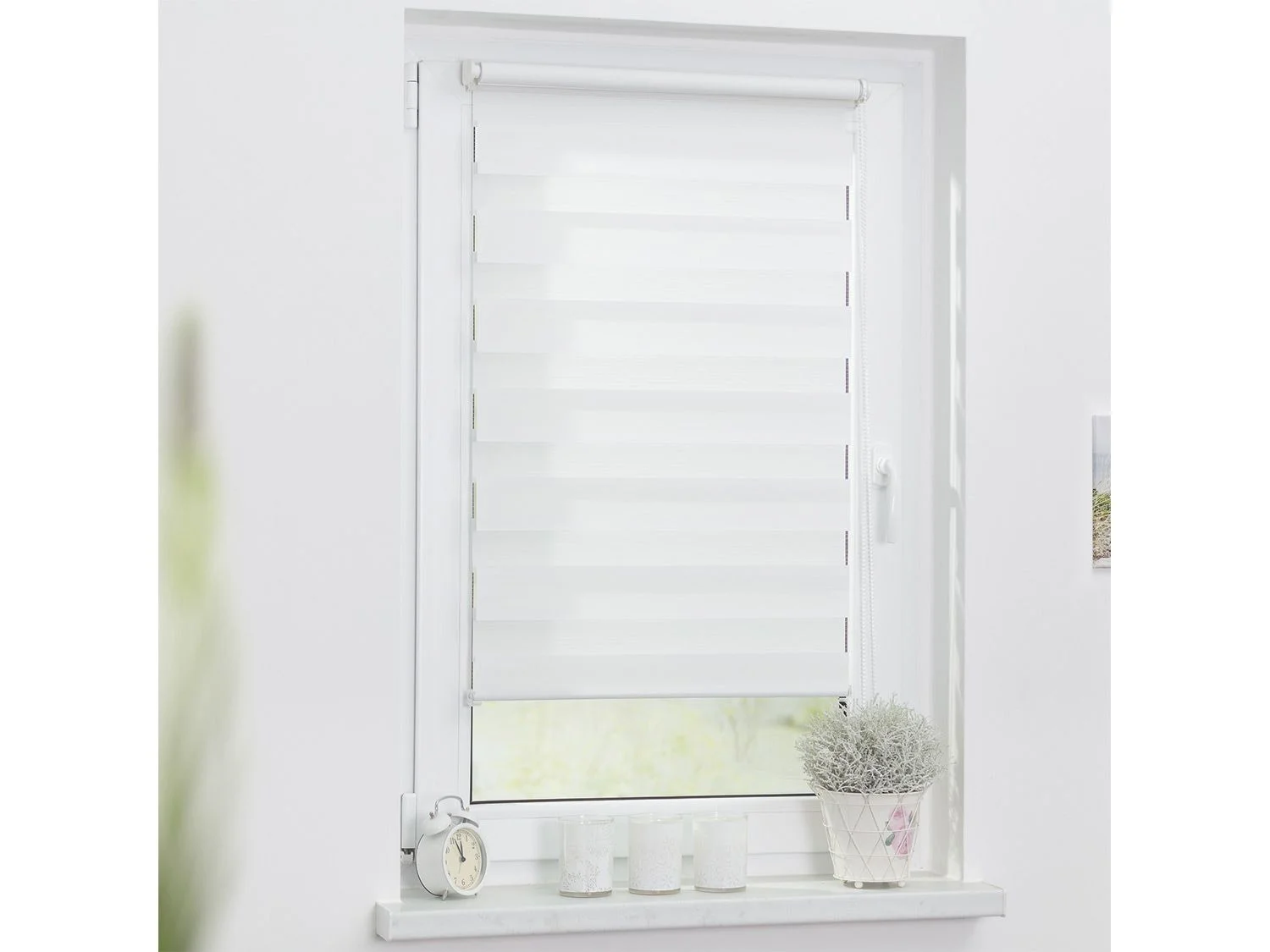 LICHTBLICK Duo Rollo Klemmfix, ohn, Weiß, 60x220 cm (Weiß) – Bild 3 von 4