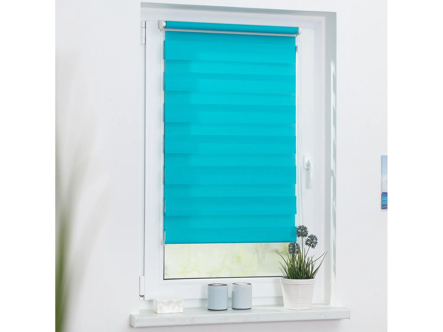 LICHTBLICK Duo Rollo Klemmfix, ohn, Blau, 70x220 cm – Bild 3 von 4