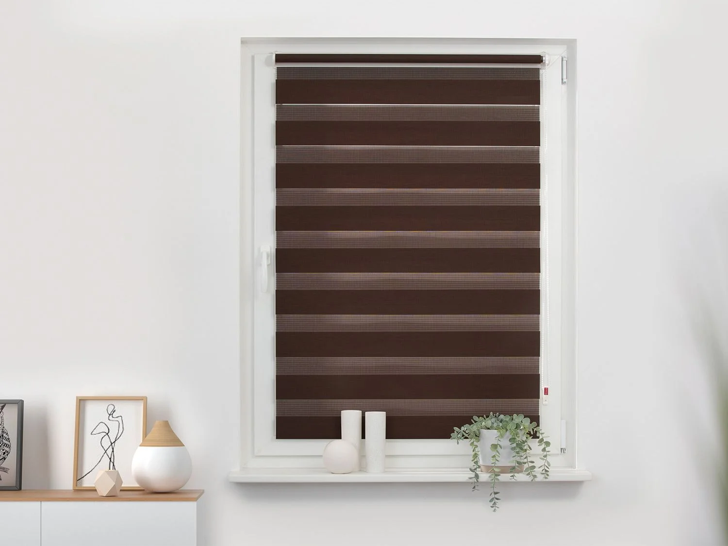 LICHTBLICK Duo Rollo Klemmfix, ohne Bohren (Dunkelbraun, 90x150 cm) – Bild 4 von 4