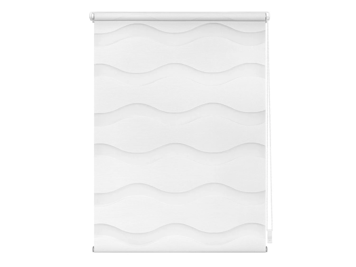 LICHTBLICK Duo Rollo Welle Klemmfix, ohne Bohren (weiß, 80x220 cm) – Bild 2 von 4