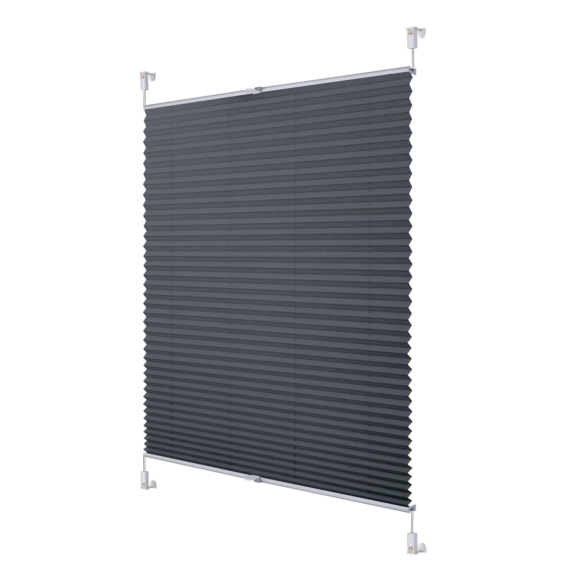 LICHTBLICK Plissee Klemmfix, ohne (Grau, 95x130 cm) – Bild 3 von 4