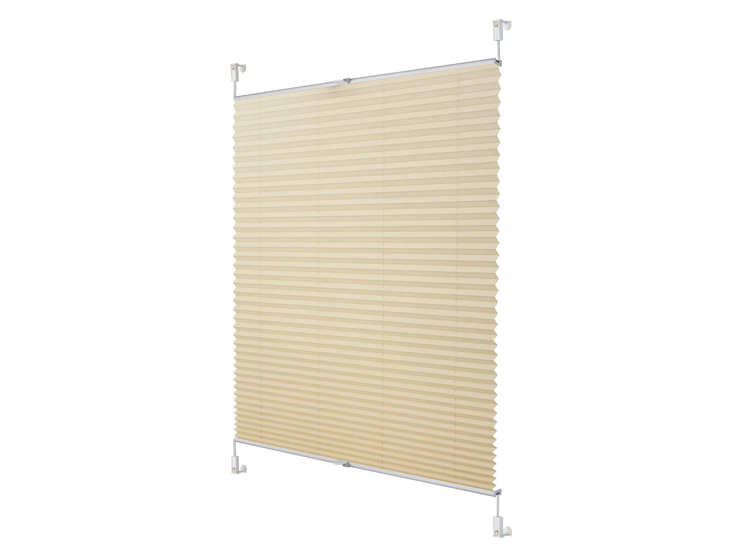 LICHTBLICK Plissee Klemmfix, ohne (Creme, 50x130 cm) – Bild 3 von 4
