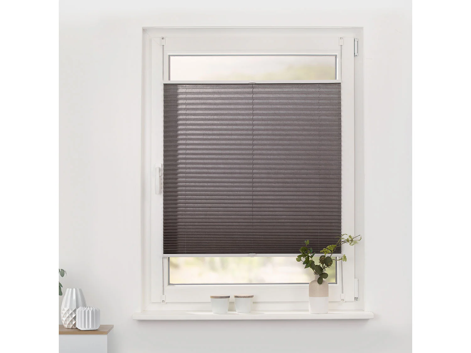 LICHTBLICK Plissee Klemmfix, ohne (Taupe, 70x210 cm) – Bild 2 von 4