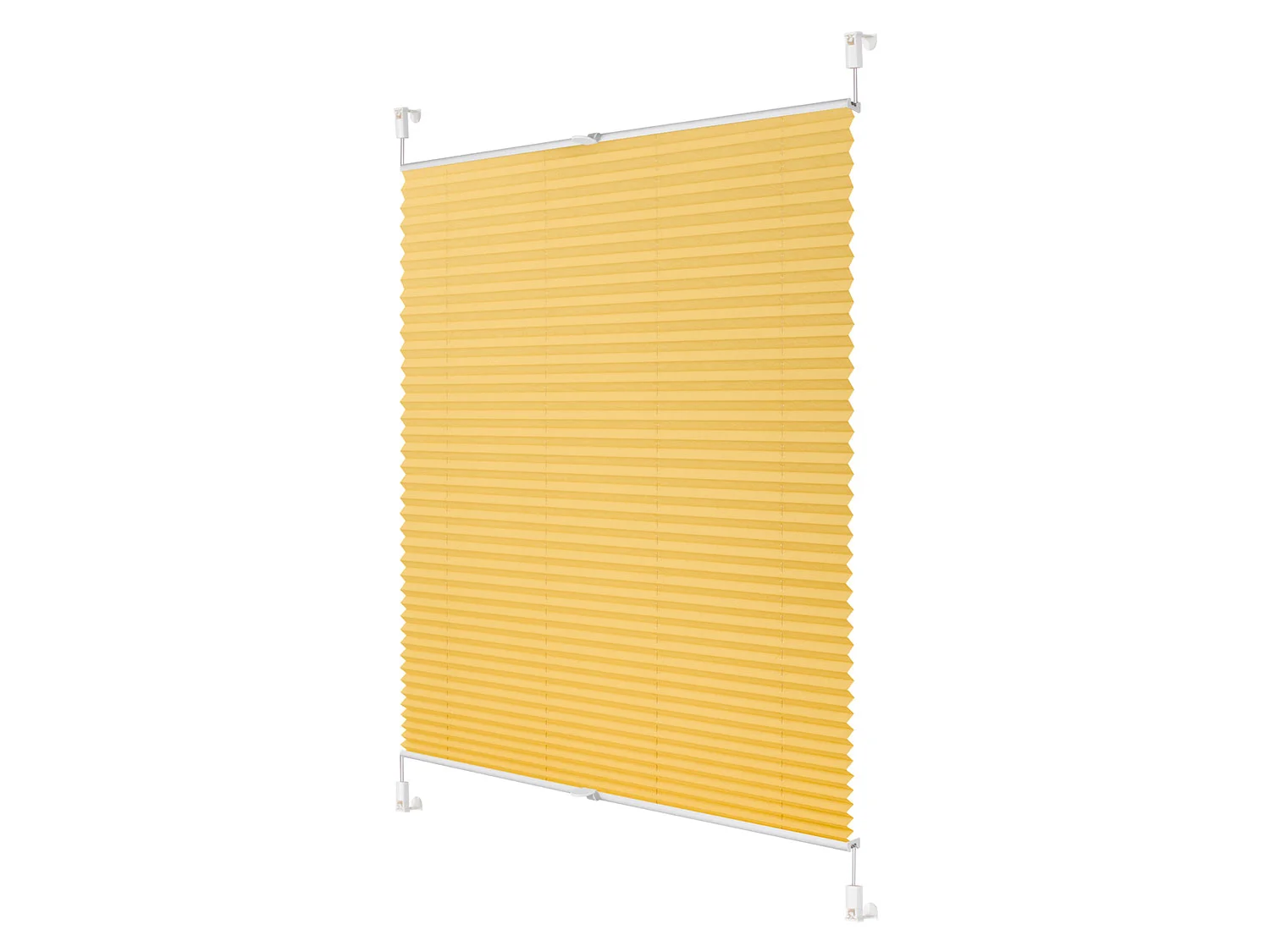LICHTBLICK Plissee Klemmfix, ohne (Gelb, 95x130 cm) – Bild 3 von 4