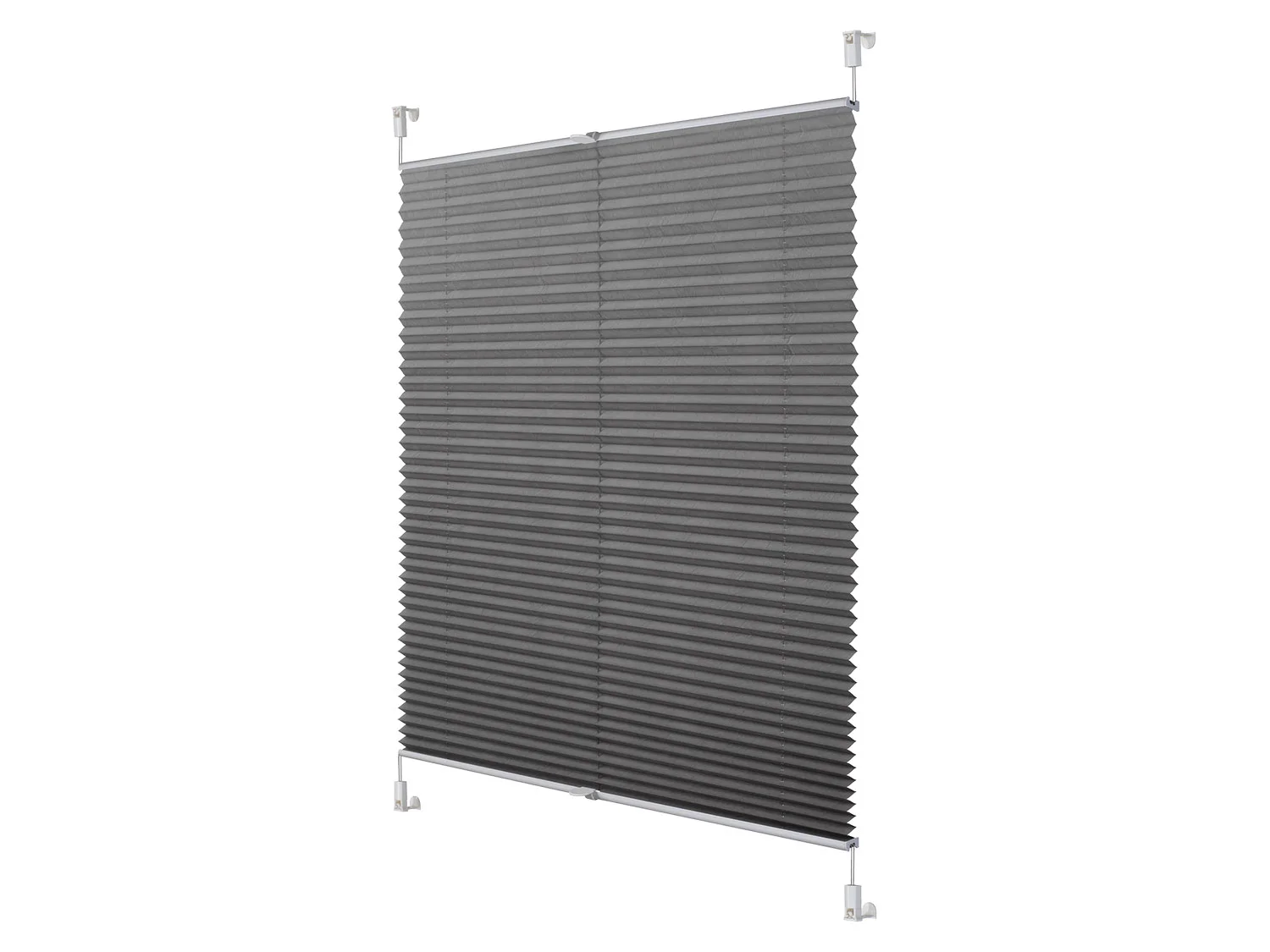 LICHTBLICK Plissee Klemmfix, ohne (Hellgrau, 120x130 cm) – Bild 3 von 4