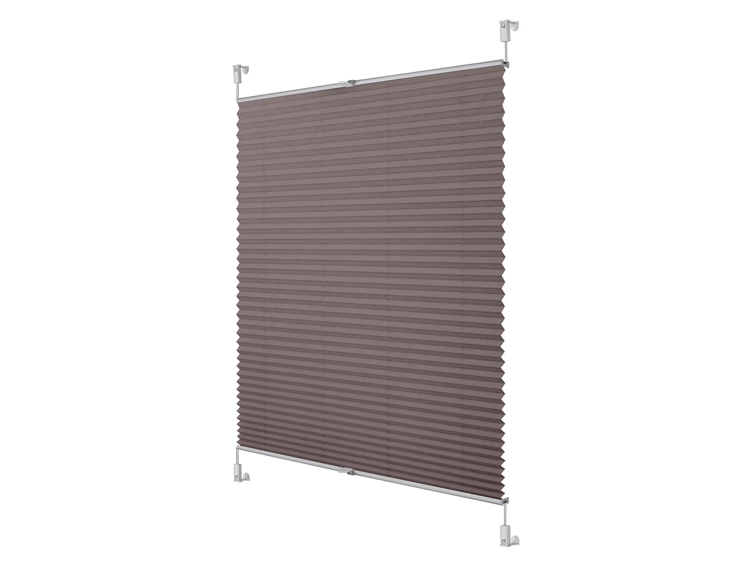 LICHTBLICK Plissee Klemmfix, ohne (Taupe, 85x130 cm) – Bild 3 von 4