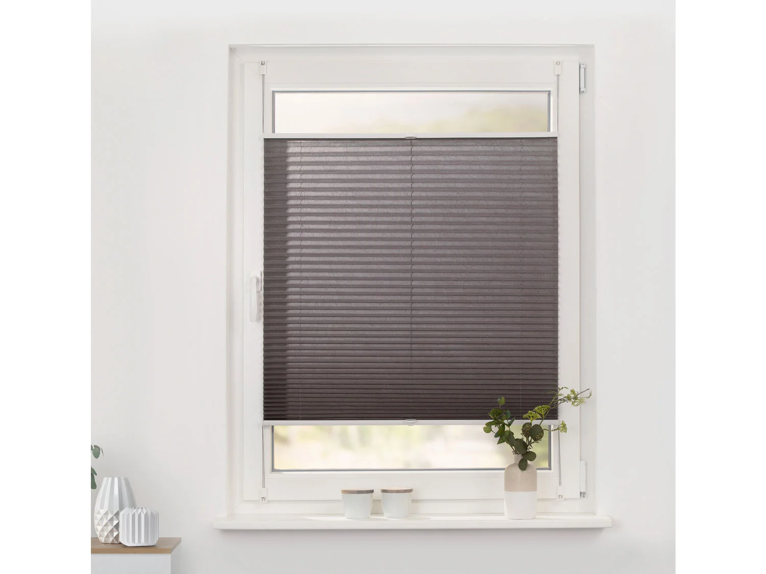 LICHTBLICK Plissee Klemmfix, ohne (Taupe, 60x210 cm) – Bild 2 von 4