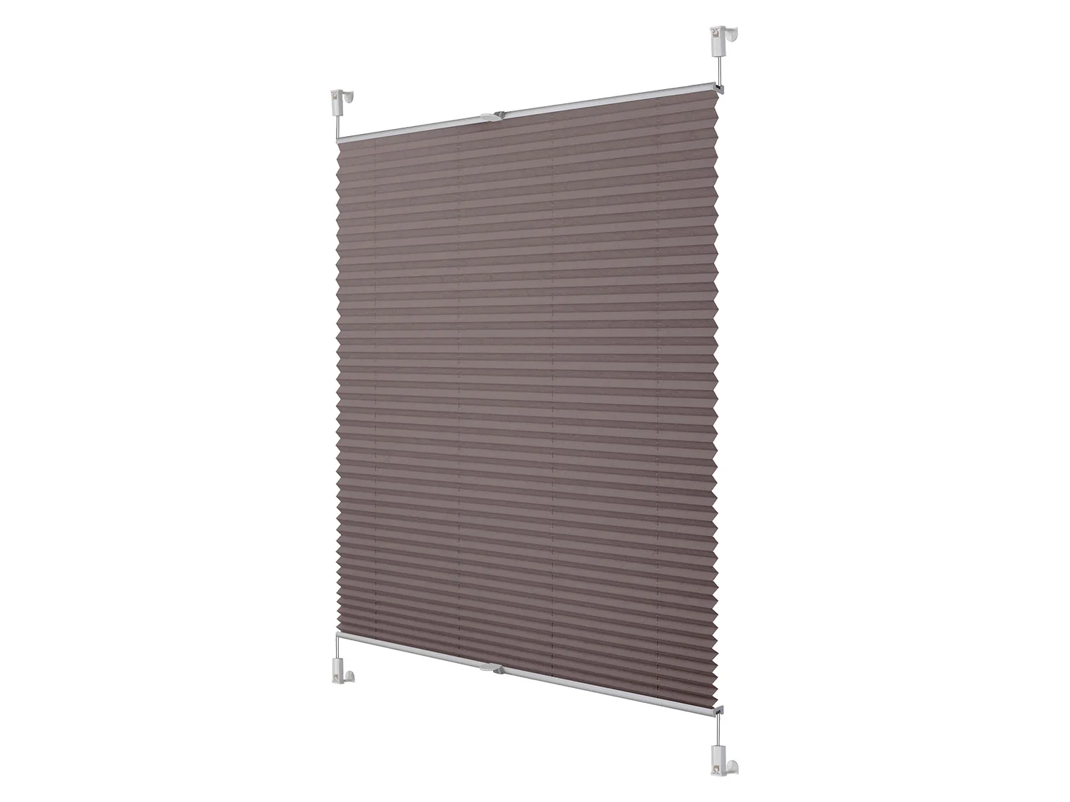 LICHTBLICK Plissee Klemmfix, ohne (Taupe, 70x130 cm) – Bild 3 von 4