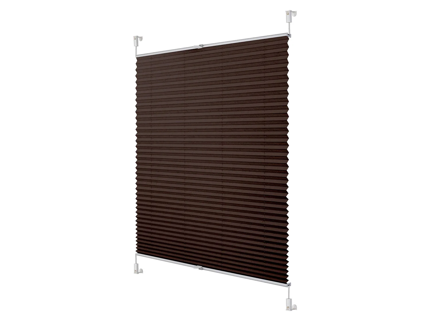 LICHTBLICK Plissee Klemmfix, ohne (Braun, 95x130 cm) – Bild 3 von 4