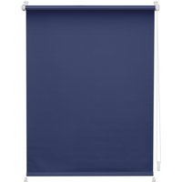 LICHTBLICK Rollo Klemmfix, ohne Bohren, verspannt, Verdunkelung (Blau, 80 x 150 cm)