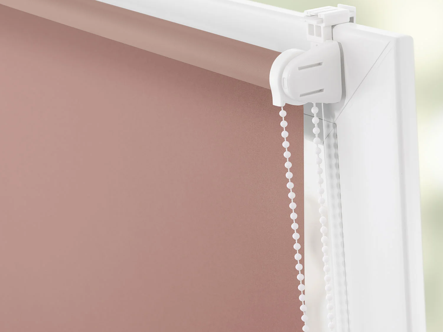 LICHTBLICK Rollo Klemmfix, ohne Bohren, verspannt, Verdunkelung (Altrosa, 90 x 220 cm) – Bild 4 von 4