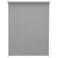 LICHTBLICK Rollo Klemmfix, ohne Bohren, verspannt, Verdunkelung (Grau, 80 X 200 CM)