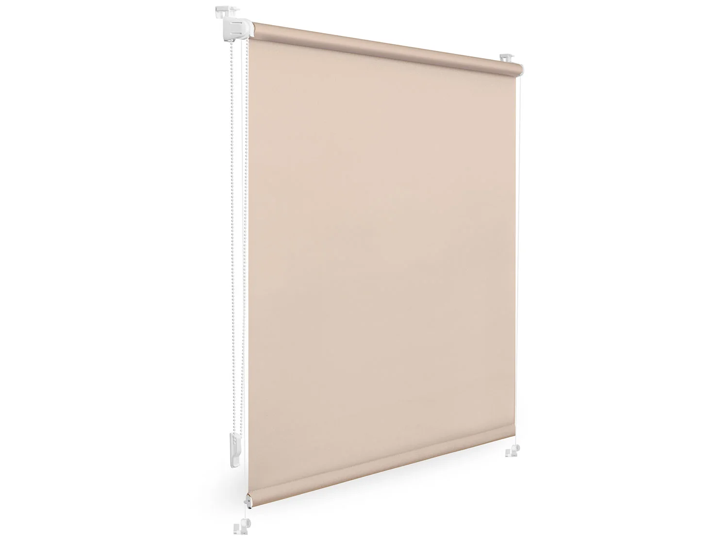 LICHTBLICK Rollo Klemmfix, ohne Bohren, verspannt, Verdunkelung (Creme, 90 x 220 cm) – Bild 3 von 4