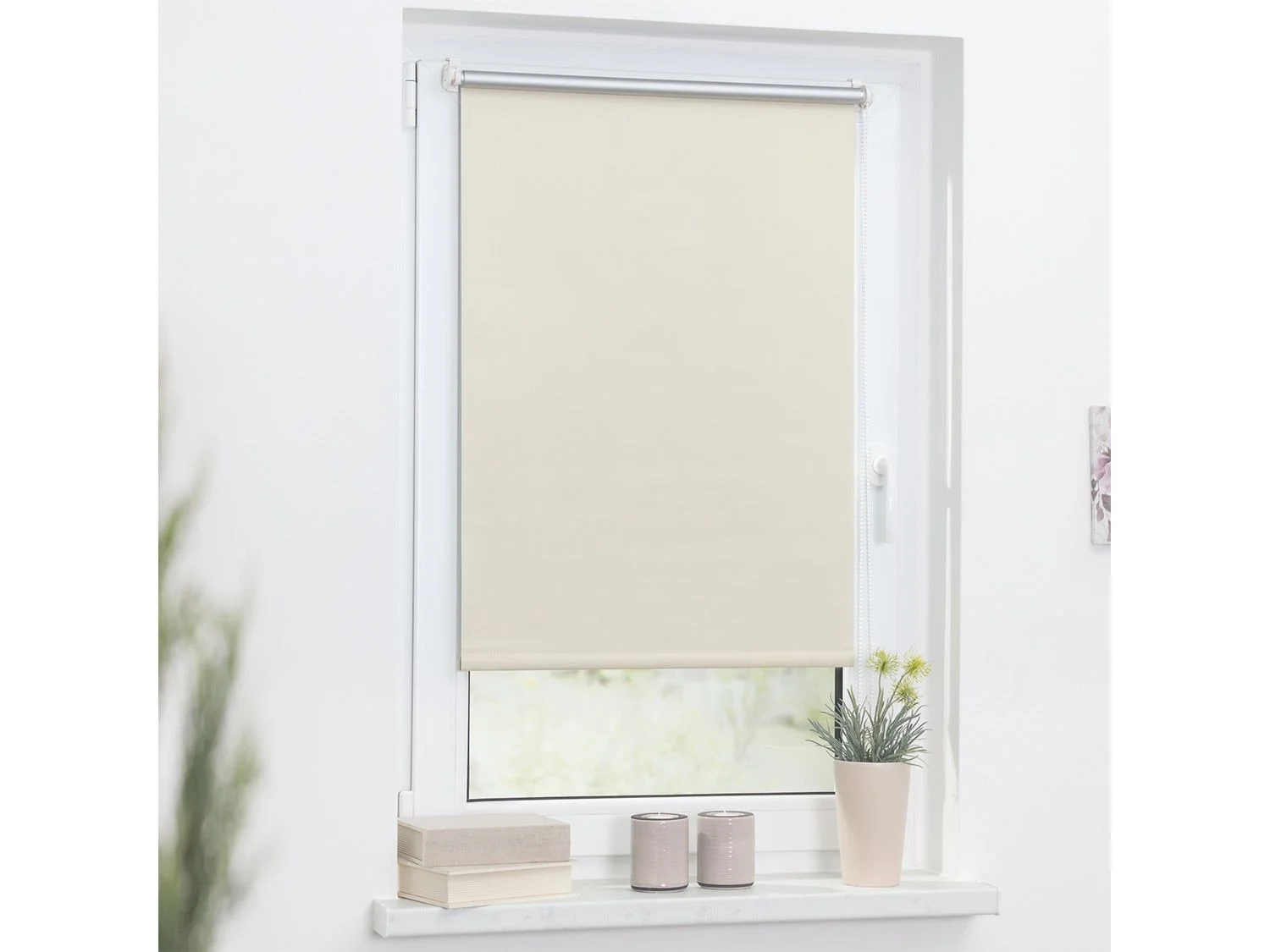 LICHTBLICK Thermo-Rollo Klemmfix, Creme, 65x150 cm – Bild 3 von 4