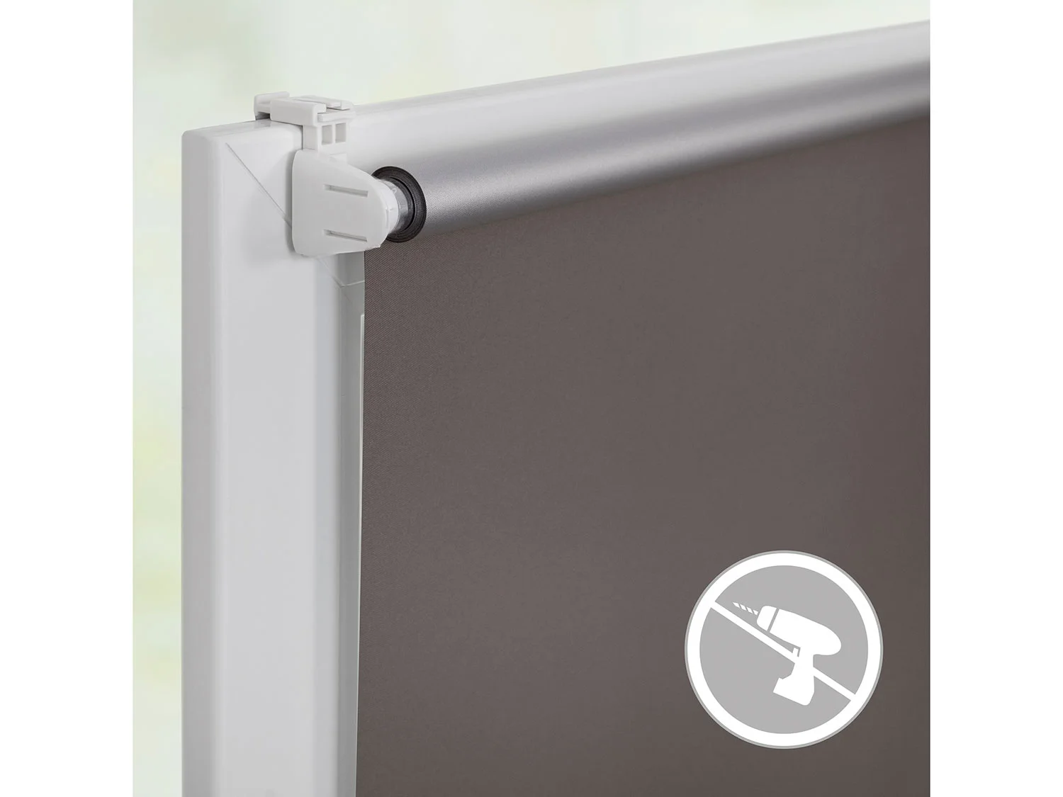 LICHTBLICK Thermo-Rollo Klemmfix, Taupe, 50x150 cm – Bild 4 von 4