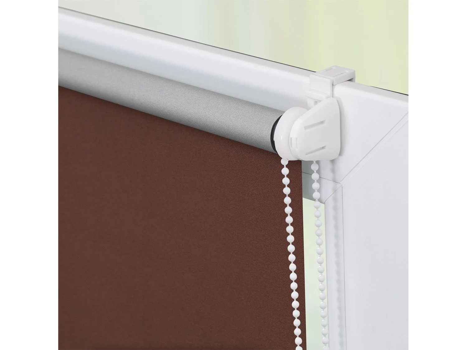 LICHTBLICK Thermo-Rollo Klemmfix, ohne Bohren, Verdunkelung (Braun, 90x150 cm) – Bild 4 von 4