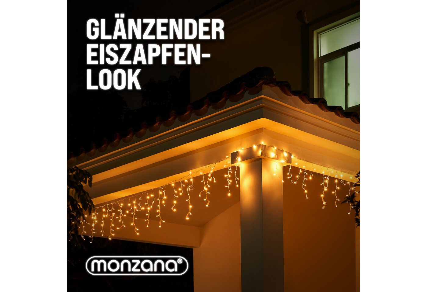 monzana Lichterkette Monzana, Lichterkette 400 LED Stromsparend IP44 Regenlichterkette – Bild 4 von 5
