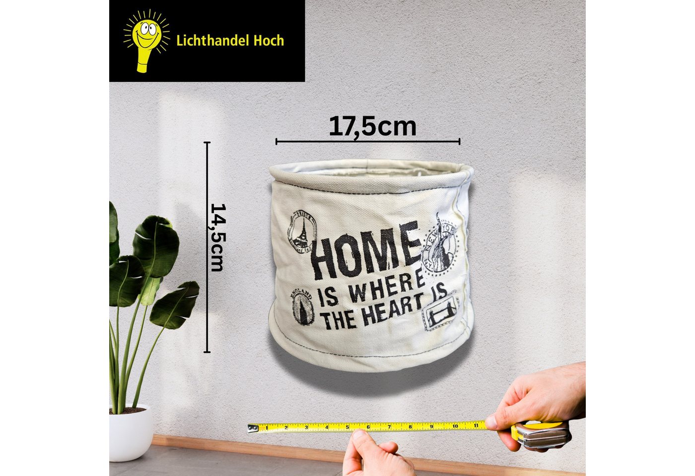 Lichthandel Hoch Lampenschirm Lampenschirm E27 Stoffschirm Rund Retro Vintage Leuchtenschirm, eleganter moderner Stoffschirm – Bild 2 von 5