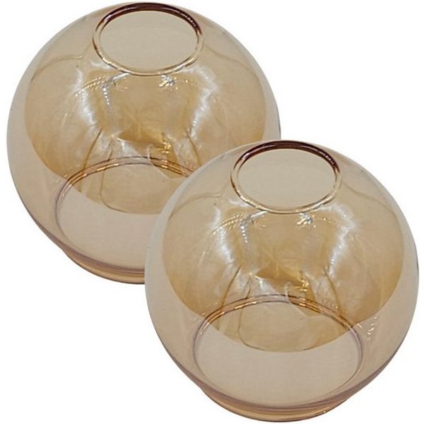 Lichthandel Hoch Lampenschirm klein Hängelampe E14 Lampenschirm Glas Castello Ersatzglas goldfarbig, passend E14 Fassung, Lampenschirm Hängelampe LED geeignet