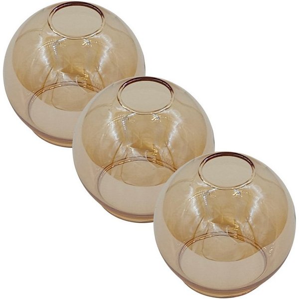 Lichthandel Hoch Lampenschirm klein Hängelampe E14 Lampenschirm Glas Castello Ersatzglas goldfarbig, passend E14 Fassung, Lampenschirm Hängelampe LED geeignet