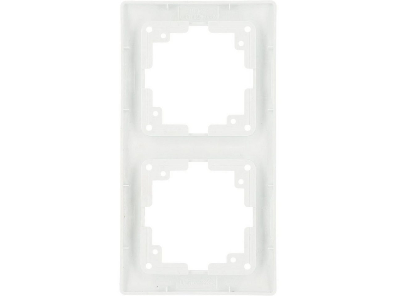 UNITEC Lichtschalter Unitec Abdeckrahmen Monaco 2-fach ultraweiß – Bild 2 von 3