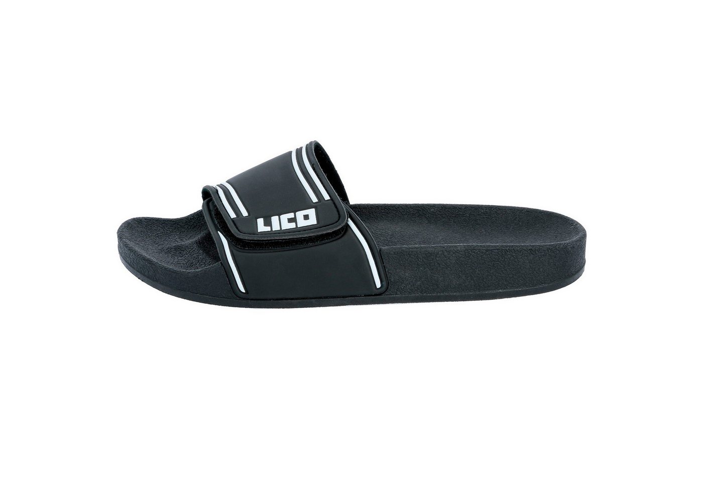 Lico Lico Badepantolette schwarz-weiß Übergröße Badepantolette – Bild 2 von 3