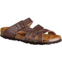 LICO Damen Pantolette Bioline Flora, Größe 37 in Braun