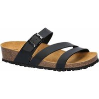 LICO Damen Pantolette Natural Glitter, Größe 42 in Schwarz