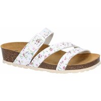 LICO Damen Pantolette Natural Glitter, Größe 42 in Weiß