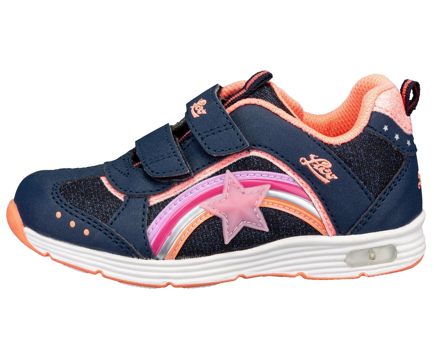 Lico Freizeitschuh Rainbow V Blinky Klettschuh – Bild 2 von 5