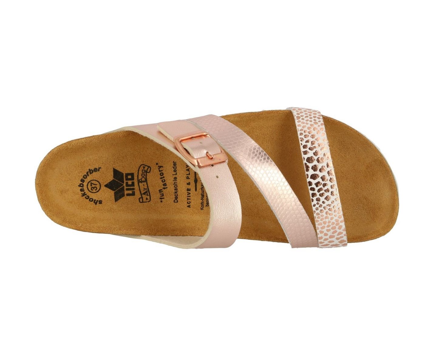 Lico Pantolette Natural Glitter Pantolette – Bild 5 von 5