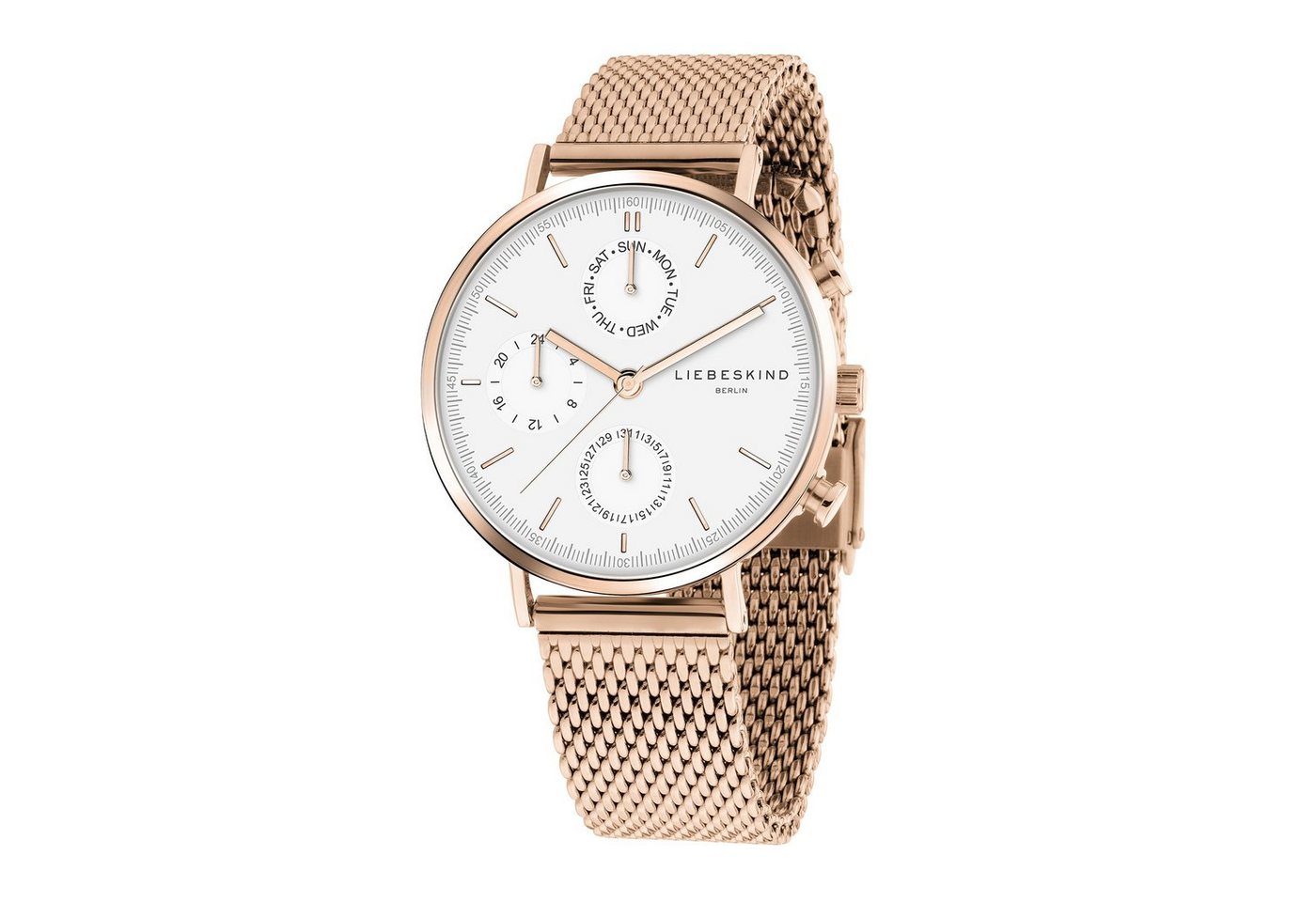 Liebeskind Berlin Multifunktionsuhr The Round Multifunction Edelstahl – Bild 2 von 5