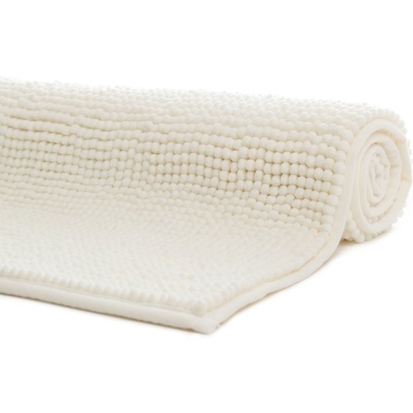 liebling Badematte, Fußbodenheizung geeignet, Polyester, rechteckig, Antirutsch-Beschichtung, sehr Saugfähig, Größe: 50x70 cm, natur