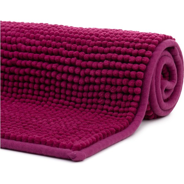 liebling Badematte, Fußbodenheizung geeignet, Polyester, rechteckig, Antirutsch-Beschichtung, sehr Saugfähig, Größe: 50x70 cm, cyclam