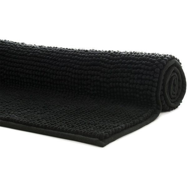 liebling Badematte, Fußbodenheizung geeignet, Polyester, rechteckig, Antirutsch-Beschichtung, sehr Saugfähig, Größe: 50x70 cm, graphit