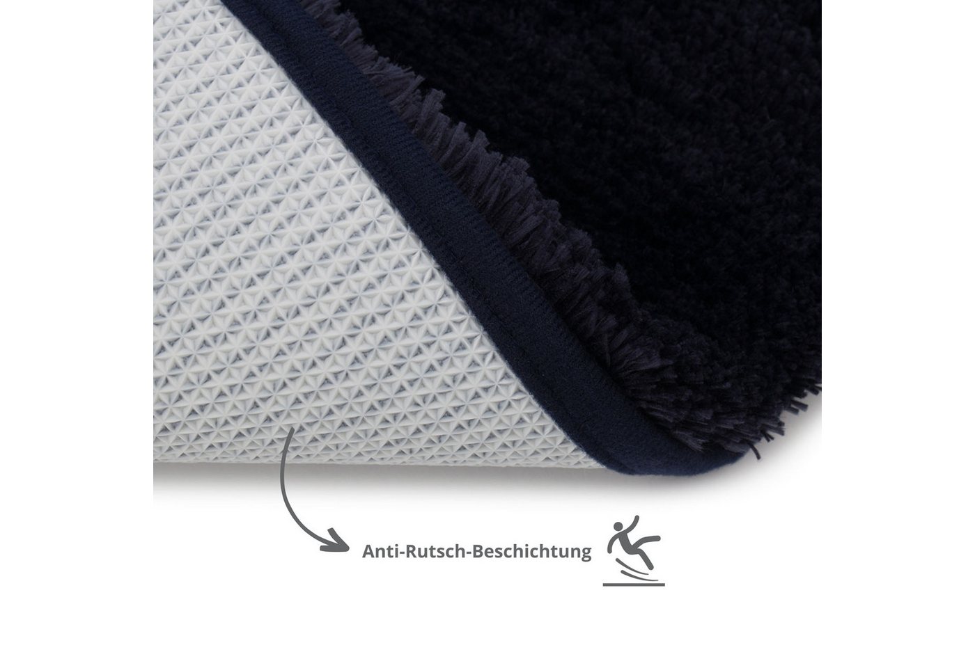 liebling Badematte Superior, rutschhemmend beschichtet, schnell trocknend, strapazierfähig, fußbodenheizungsgeeignet, Polyester, rechteckig, kuschelig weiches P – Bild 5 von 5
