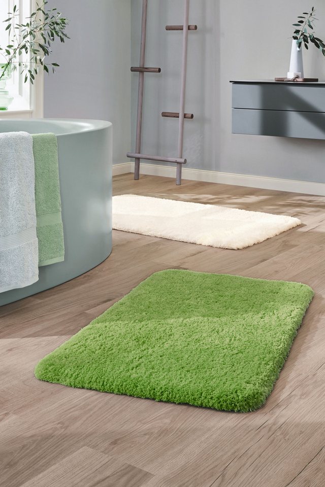 liebling Badematte Superior, rutschhemmend beschichtet, schnell trocknend, strapazierfähig, fußbodenheizungsgeeignet, Polyester, mit Ausschnitt, kuschelig weich – Bild 2 von 5