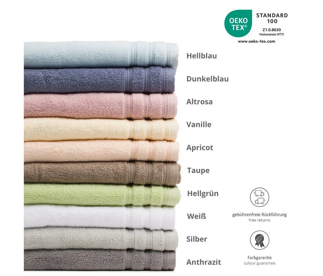 liebling Handtuch Lille, 100% Baumwolle Zero Twist, ultra weich, starke Saugfähigkeit, hochwertige Qualität, 600 gr./m² – Bild 4 von 5