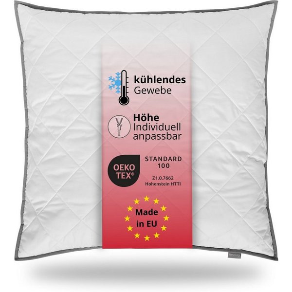 liebling Kopfkissen mit Top Cool Gewebe, Füllung: 100% Polyester (Hohlfaser), Made in EU