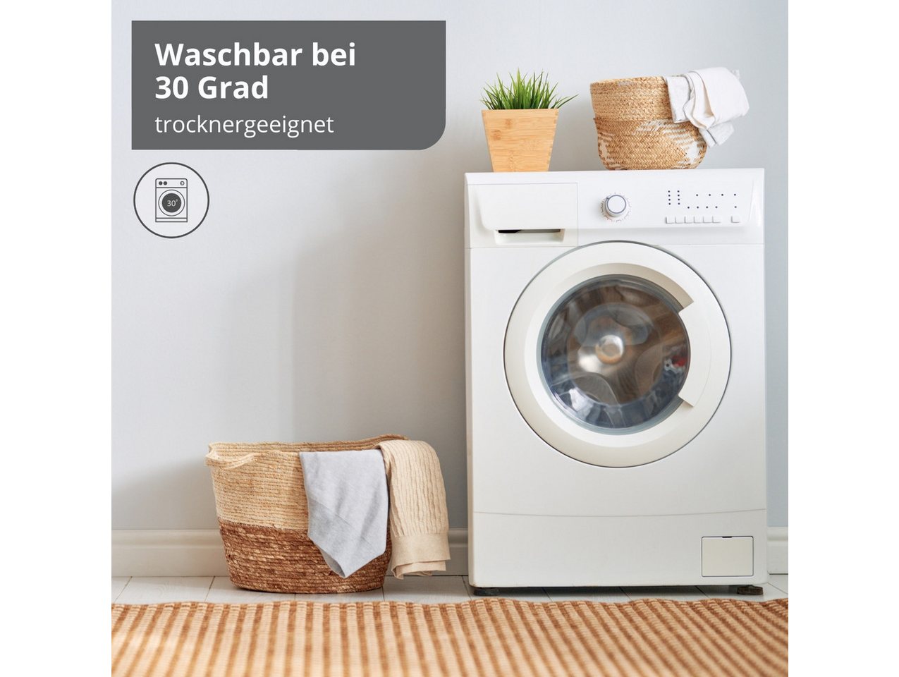Wohndecke Bettdecke mit Cord-Optik, liebling, zweilagig verarbeitete Wendedecke, samtähnliche Unterseite, modern – Bild 5 von 5