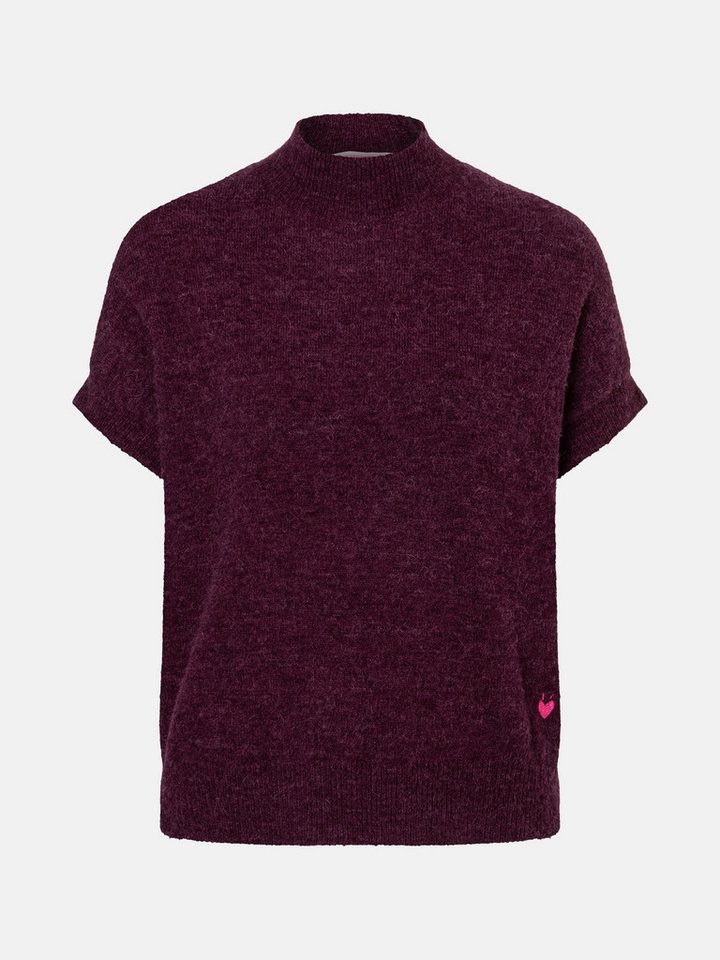 Lieblingsstück Kurzarmpullover BangaL mit geripptem Stehkragen, Alpaka-Anteil – Bild 5 von 5