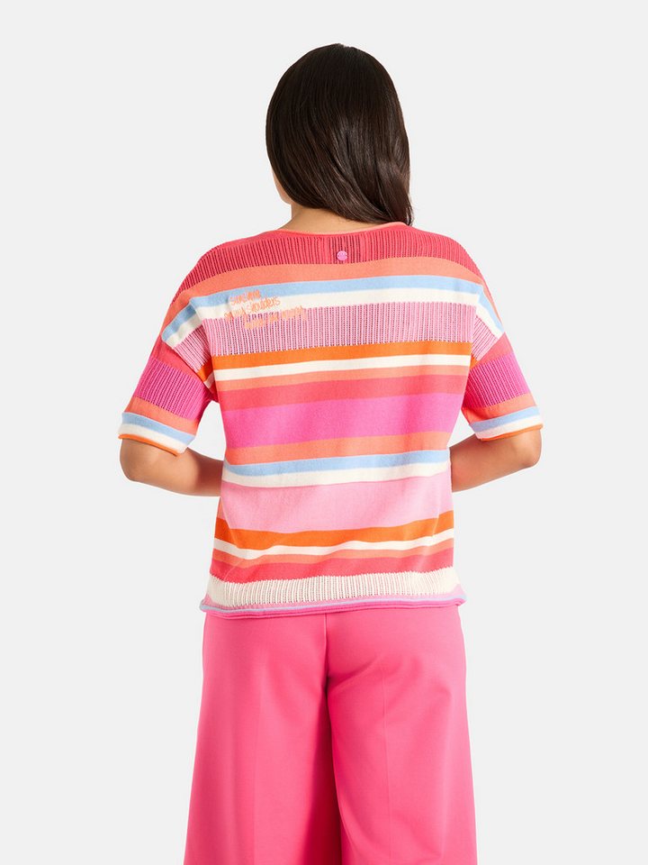 Lieblingsstück Kurzarmpullover DelphineL mit Rundhals, Streifendesign – Bild 2 von 5