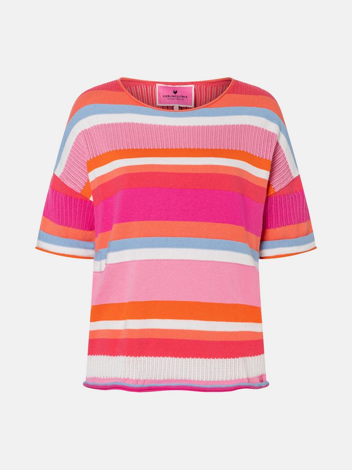 Lieblingsstück Kurzarmpullover DelphineL mit Rundhals, Streifendesign – Bild 5 von 5