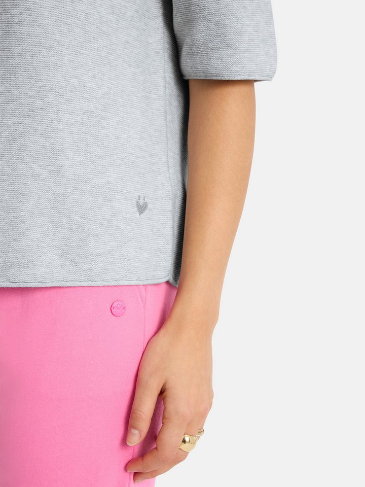 Lieblingsstück Kurzarmpullover KleraEP Halbarm mit Rundhals, unifarben – Bild 3 von 5