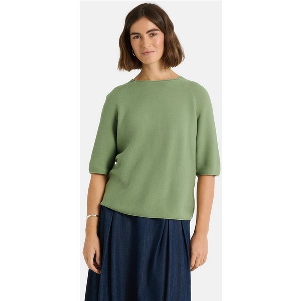 Lieblingsstück Kurzarmpullover KleraEP Halbarm mit Rundhals, unifarben