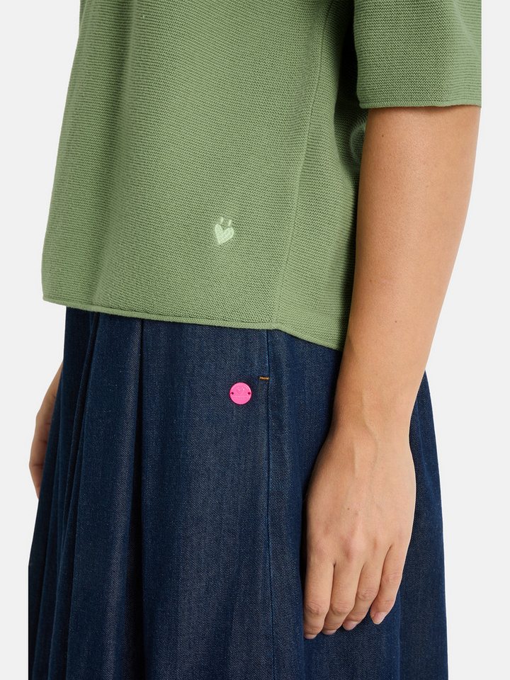 Lieblingsstück Kurzarmpullover KleraEP Halbarm mit Rundhals, unifarben – Bild 3 von 5